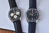 Tag Heuer Carrera Automatic Chronograph Black Dial Black Leather Strap Watch for Men - CBS2210.FC6534 Buy Now By Tag Heuer