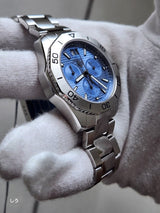 Tag Heuer Aquaracer Professional 200 Date Blue Dial Silver Steel Strap Watch for Men - CBP1112.BA0627