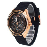 Michael Kors Jessa Quartz Black Dial Black Silicone Strap Watch For Women - MK7266 Buy Now By Michael Kors
