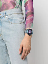 Versace Icon Active Chronograph Purple Dial Blue Silicone Strap Watch For Men - VEZ701523 Buy Now By Versace