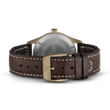 Shop IWC Pilot's Watch Automatic Spitfire Green Dial Brown Leather Strap Watch for Men - IW326802 in USA
