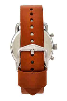 Fossil The Commuter Blue Dial Brown Leather Strap Watch for Men - FS5401 Buy Now By Fossil