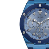 Shop Guess Poseidon Blue Dial Blue Rubber Strap Watch for Men - GW0057G3 in USA