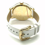 Marc Jacobs Lidia Stripe White Dial White Leather Strap Watch for Women - MBM1164 Buy Now By Marc Jacobs