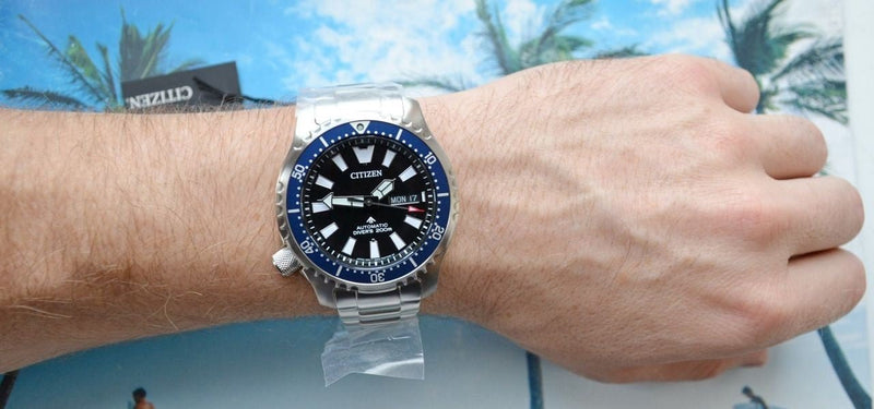 Citizen Promaster Fugu Limited Edition Diver's 200m Automatic Black Dial Silver Steel Strap Watch For Men - NY0098-84E Buy Now By Citizen