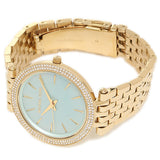 Michael Kors Darci Analog Mother of Pearl Green Dial Gold Steel Strap Watch For Women - MK3498 Buy Now By Michael Kors