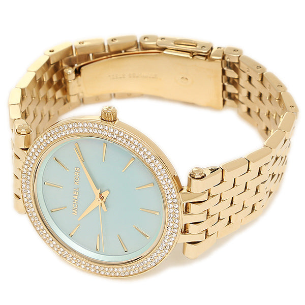 Michael Kors Darci Analog Mother of Pearl Green Dial Gold Steel Strap Watch For Women - MK3498 Buy Now By Michael Kors