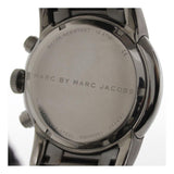 Marc Jacobs Larry Chronograph Black Dial Grey Steel Strap Watch for Men - MBM5051