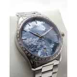 Shop Gucci G Timeless Diamonds Mother of Pearl Blue Dial Silver Steel Strap Unisex Watch - YA126458 in USA