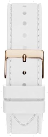 Guess Sport Multifunction Crystals Rose Gold Dial White Rubber Strap Watch For Women - GW0439L3 Buy Now By Guess