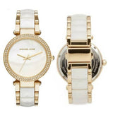 Michael Kors Parker Mother of Pearl Dial Two Tone Steel Strap Watch for Women - MK6400 Buy Now By Michael Kors