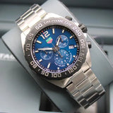 Shop Tag Heuer Formula 1 Chronograph Blue Dial Silver Steel Strap Watch for Men - CAZ101AV.BA0842 in USA