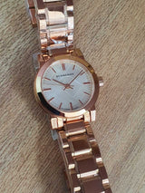 Burberry The City White Dial Rose Gold Steel Strap Watch for Women - BU9204 Buy Now By Burberry