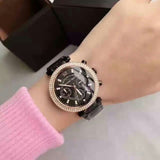 Michael Kors Parker Diamonds Black Dial Black Steel Strap Watch for Women - MK5885 Buy Now By Michael Kors
