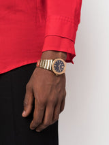 Versace Greca Moonphase Quartz Black Dial Gold Steel Strap Watch for Men - VE7G00323 Buy Now By Versace