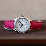 Shop Tag Heuer Formula 1 Quartz Mother of Pearl Dial Pink Leather Strap Watch for Women - WBJ131A.FC8252 in USA
