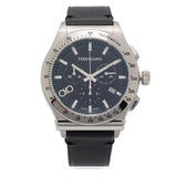 Shop Salvatore Ferragamo 1927 Chrono Analog Black Dial Black Leather Strap Watch for Men - SFKZ00123 in USA