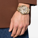 Guess Queen Quartz Gold Dial Gold Steel Strap Watch For Men - GW0497G2 Buy Now By Guess