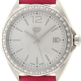 Shop Tag Heuer Formula 1 Quartz Mother of Pearl Dial Pink Leather Strap Watch for Women - WBJ131A.FC8252 in USA