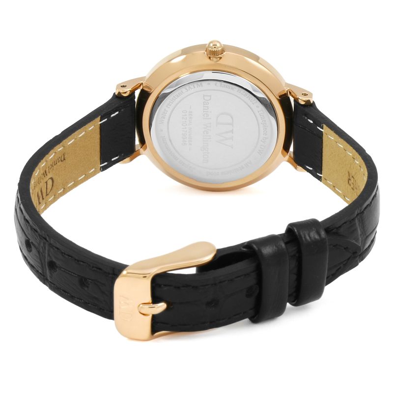 Daniel Wellington Classic Petite Reading Black Dial Black Leather Strap Watch For Women - DW00100223 Buy Now By Daniel Wellington