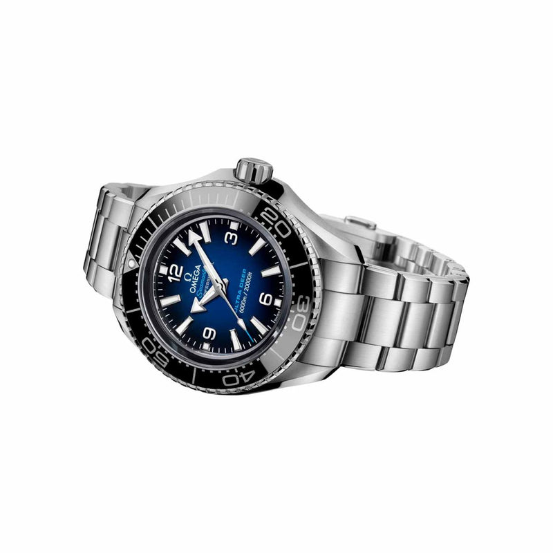 Shop Omega Seamaster Planet Ocean 6000M Co Axial Master Chronometer Blue Dial Silver Steel Strap Watch for Men - 21530462103001 in USA