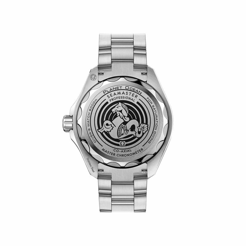 Shop Omega Seamaster Planet Ocean 6000M 45.5mm Black Dial Silver Steel Strap Watch for Men - 21530462106001 in USA
