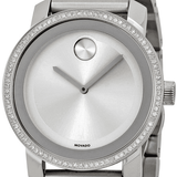 Shop Movado Bold Diamonds Silver Dial Silver Steel Strap Watch for Women - 3600149 in USA