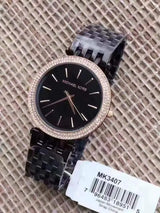 Michael Kors Darci Black Dial Black Steel Strap Watch for Women - MK3407 Buy Now By Michael Kors