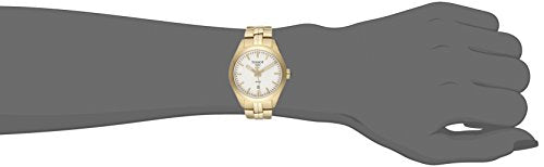 Tissot T Classic PR 100 Lady White Dial Gold Steel Strap Watch for Women - T101.210.33.031.00 Buy Now By Tissot