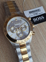 Hugo Boss Ikon Chronograph Silver Dial Two Tone Steel Strap Watch for Men - 1512960 Buy Now By Hugo Boss