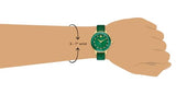 Swarovski Octea Nova Crystals Green Dial Green Leather Strap Watch for Women - 5650005 Buy Now By Swarovski