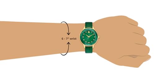 Swarovski Octea Nova Crystals Green Dial Green Leather Strap Watch for Women - 5650005 Buy Now By Swarovski