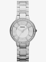 Fossil Virginia Silver Dial Silver Steel Strap Watch for Women - ES3282 Buy Now By Fossil
