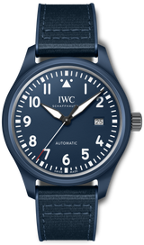 IWC Pilot’s Watch Automatic "Laureus Sport for Good" Edition Blue Dial Blue Nylon Strap Watch for Men - IW328101 Buy Now By IWC