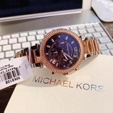 Michael Kors Parker Chronograph Purple Dial Two Tone Steel Strap Watch For Women - MK6108 Buy Now By Michael Kors