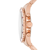 Michael Kors Everest Chronograph Black Dial Rose Gold Steel Strap Watch for Women - MK6972 Buy Now By Michael Kors