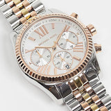 Michael Kors Lexington Chronograph Silver Dial Two Tone Steel Strap Watch for Women - MK5735 Buy Now By Michael Kors