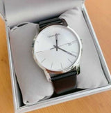 Calvin Klein City White Dial Black Leather Strap Watch for Men - K2G2G1CD Buy Now By Calvin Klein