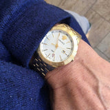 Versace Univers Quartz White Dial Gold Steel Strap Watch for Men - VEBK00518 Buy Now By Versace