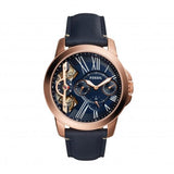 Fossil Grant Twist Multifunction Blue Dial Blue Leather Strap Watch for Men - ME1162 Buy Now By Fossil