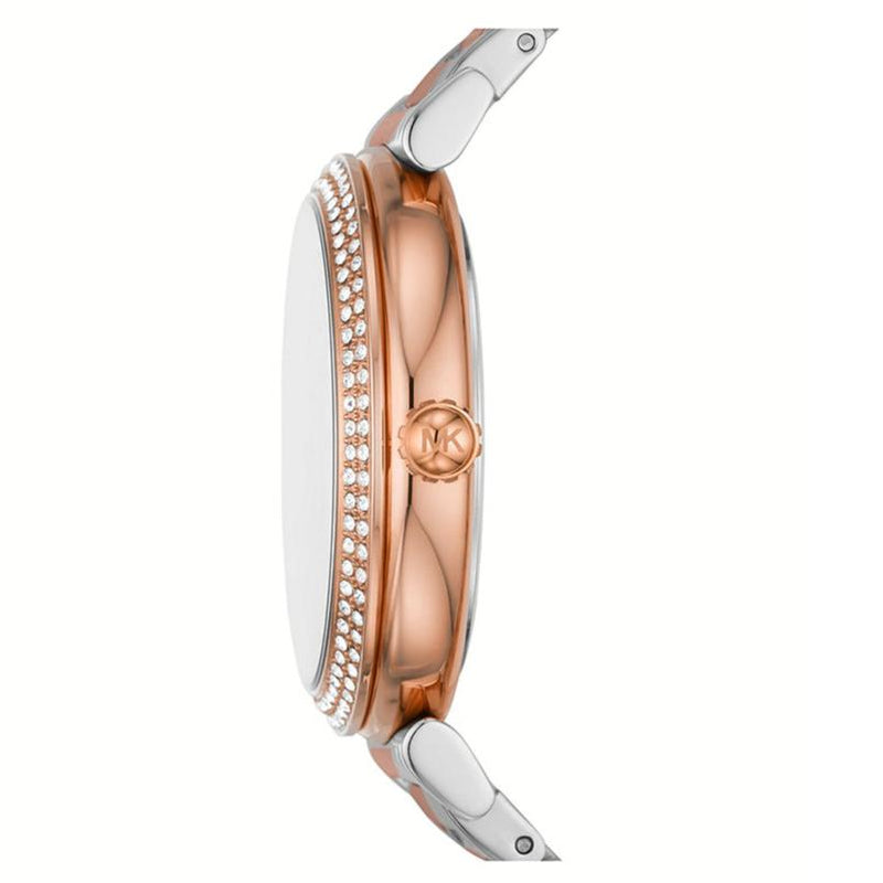 Michael Kors Abbey Three-Hand White Dial Two Tone Steel Strap Watch for Women - MK4616 Buy Now By Michael Kors