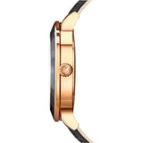 Swarovski Octea Lux Black Dial Black Leather Strap Watch for Women - 5414410 Buy Now By Swarovski