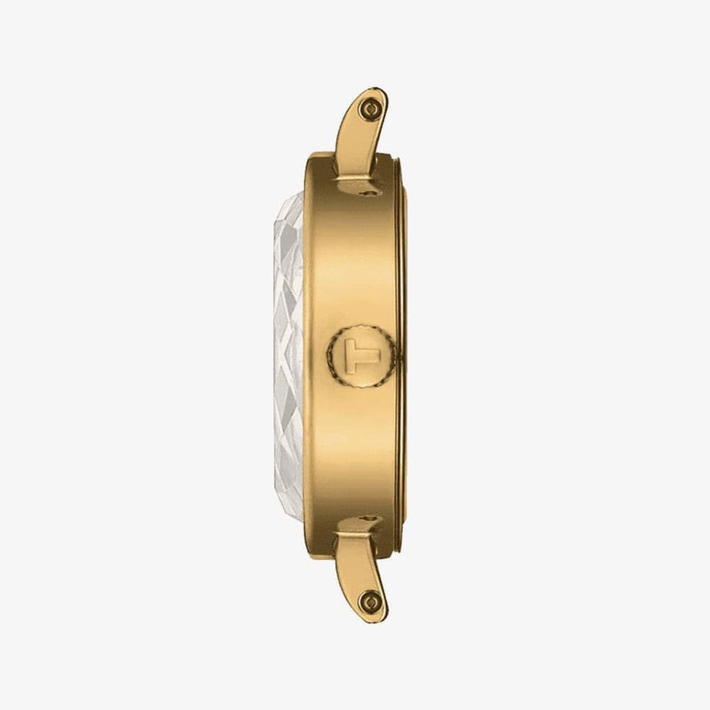 Tissot Lovely Round Green Mother of Pearl Dial Green Leather Strap Watch for Women - T140.009.36.091.00 Buy Now By Tissot