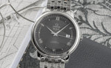 Omega De Ville Prestige Co-Axial Automatic Grey Dial Silver Steel Strap Watch for Men - 424.10.40.20.06.001 Buy Now By Omega