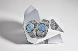Audemars Piguet Royal Oak Diamonds Light Blue Dial Silver Steel Strap Watch for Women - 15551ST.ZZ.1356ST.04