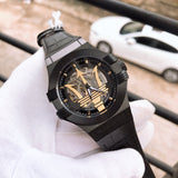Maserati Potenza Skeleton Limited Edition Black Dial Black Leather Strap Watch For Men - R8821108027 Buy Now By Maserati