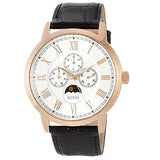 Guess Delancy Quartz Silver Dial Black Leather Strap Watch For Men - W0870G2 Buy Now By Guess