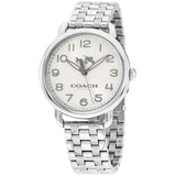 Coach Delancey Classic White Dial Silver Steel Strap Watch for Women - 14502260 Buy Now By Coach