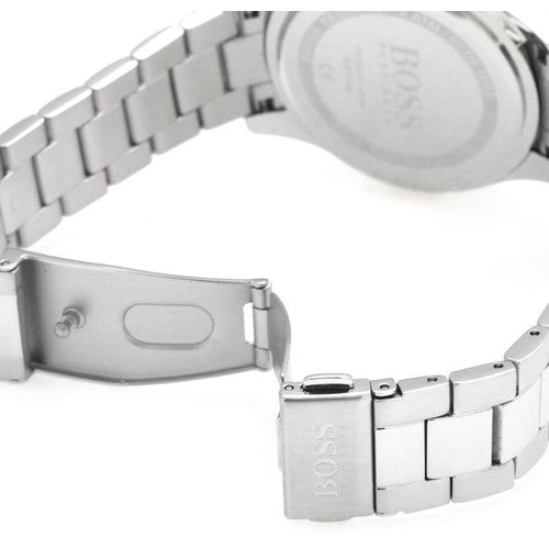 Hugo Boss Premiere Rose Gold Dial Silver Steel Strap Watch for Women - 1502444 Buy Now By Hugo Boss
