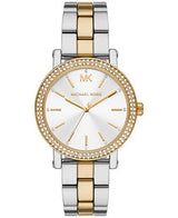 Michael Kors Corey Analog Silver Dial Two Tone Steel Strap Watch for Women - MK7348 Buy Now By Michael Kors